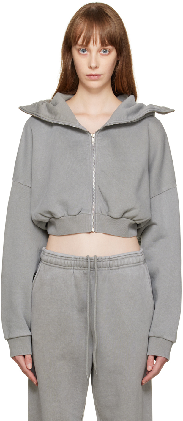 Entire Studios: Gray Full Zip Hoodie | SSENSE