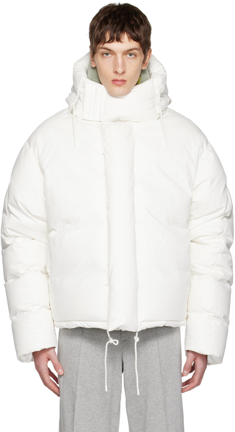 Entire Studios: White Soa Down Jacket | SSENSE Canada