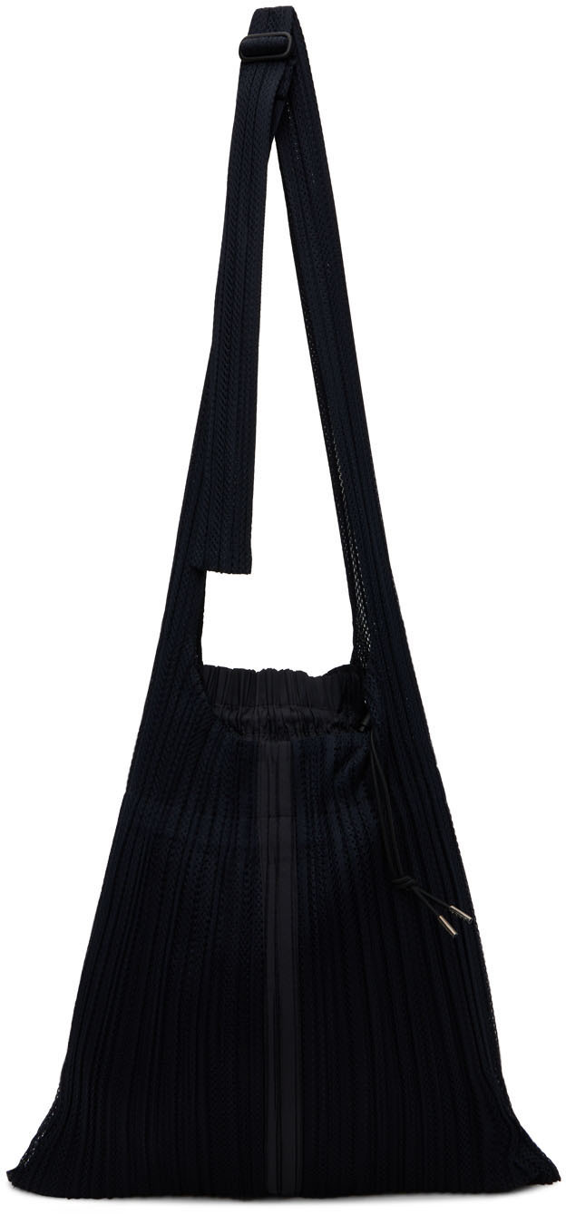 Issey Miyake Black Drawstring Shoulder Bag In 15 Black