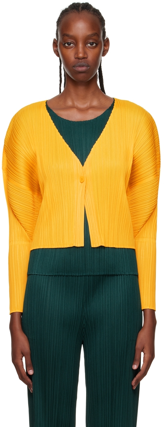 Yellow Monthly Colors August Cardigan by Pleats Please Issey ...