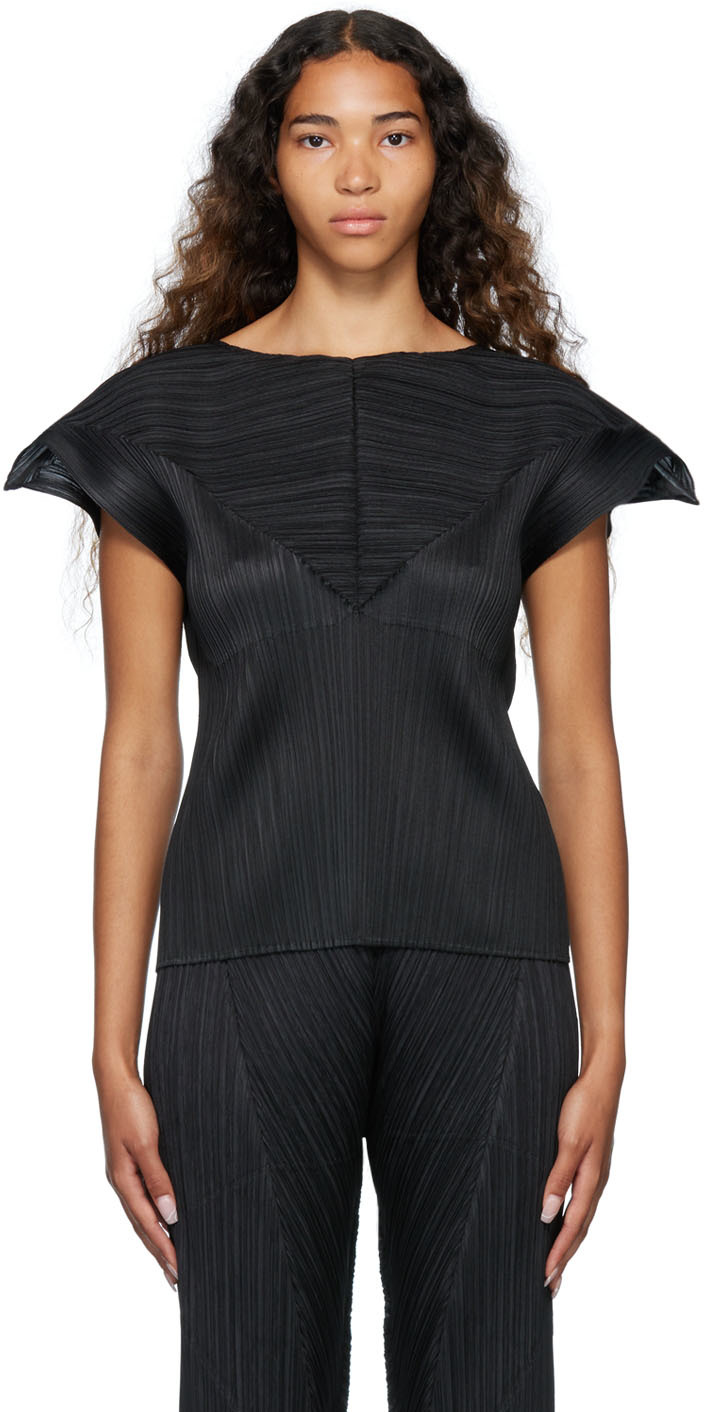Black Try Angle Blouse