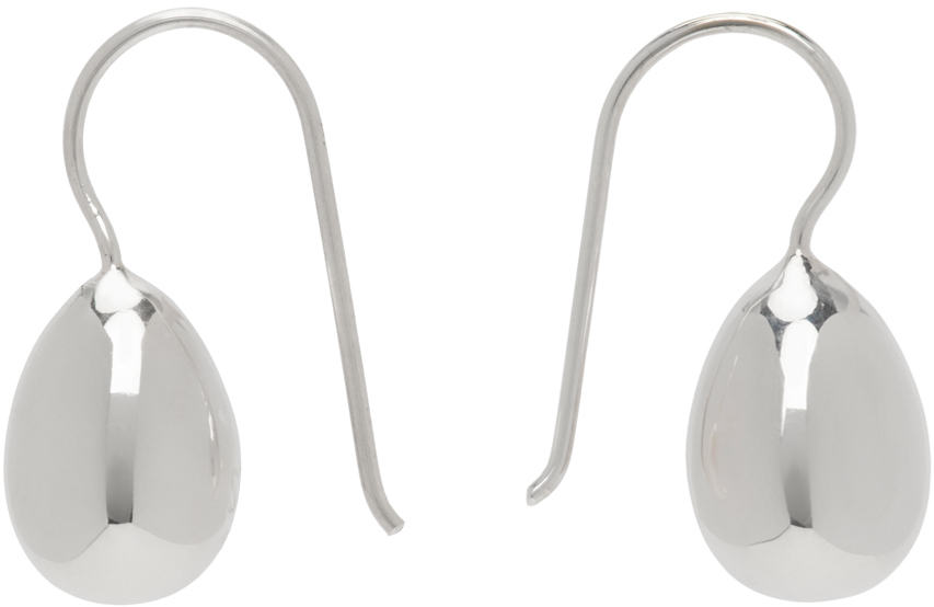 Silver Tiny Egg Earrings Ssense Uomo Accessori Gioielli Orecchini 