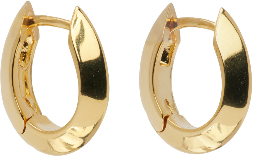 Gold Small Ada Hoops by Sophie Buhai on Sale