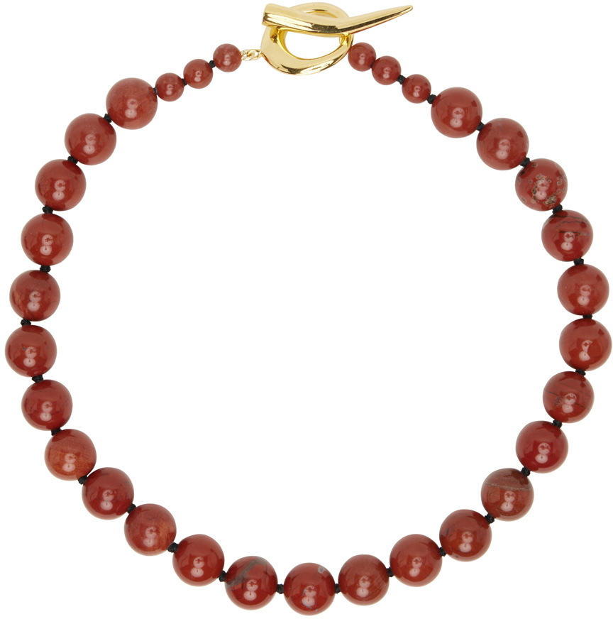 Sophie Buhai Orange Jasper Everyday Collar Necklace In Red Jasper