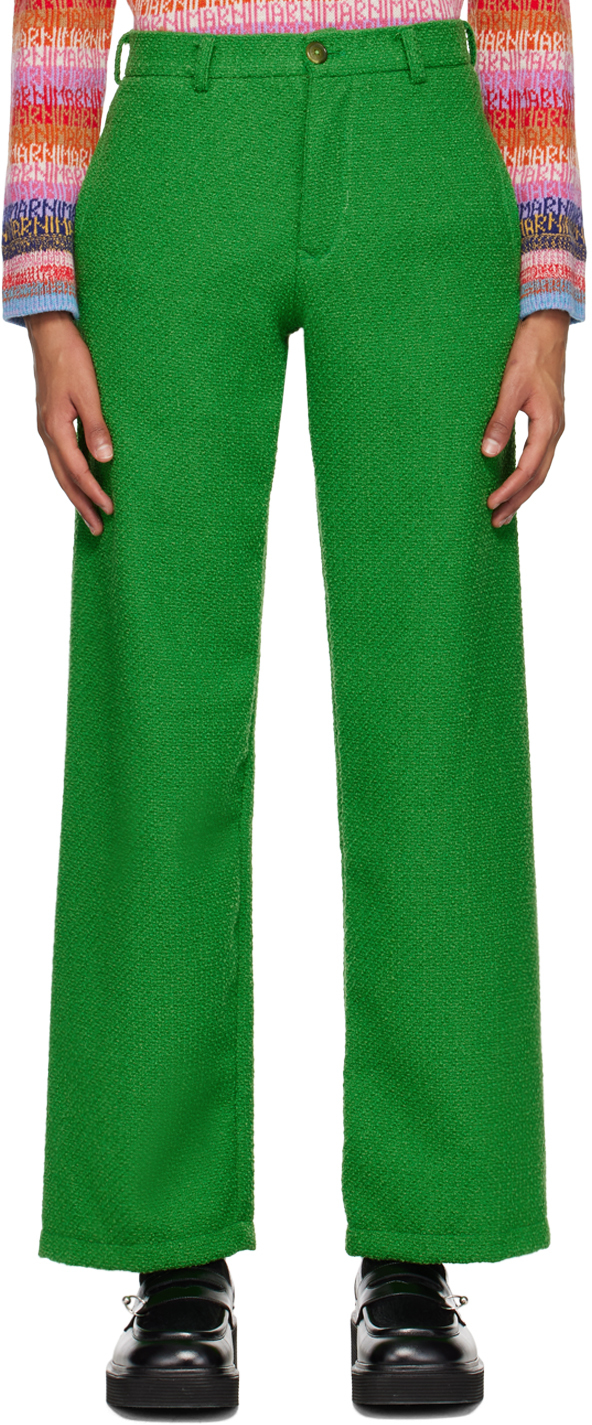 Green Four-Pocket Trousers