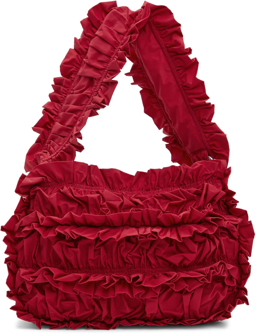 Molly Goddard: Red Sapporo Shoulder Bag | SSENSE Canada