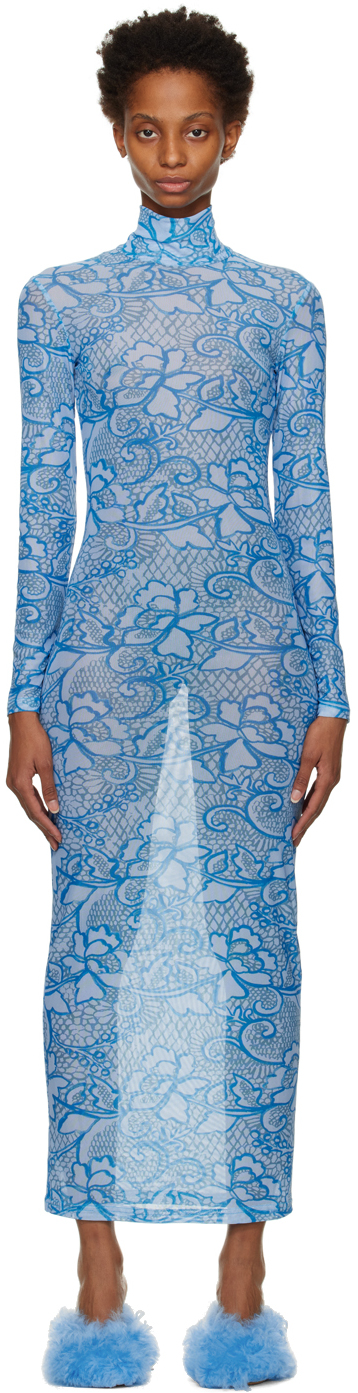 Constança Entrudo Blue Floral Maxi Dress