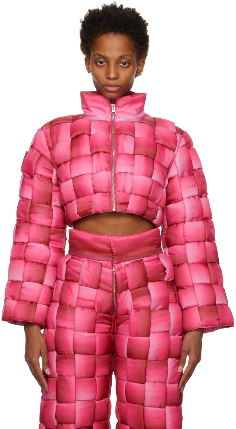 Pink Padded Jacket by Constança Entrudo on Sale