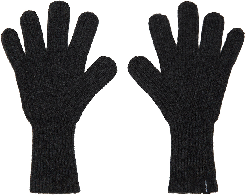 Holzweiler Gray Tiem Gloves In 1054 Dk. Grey
