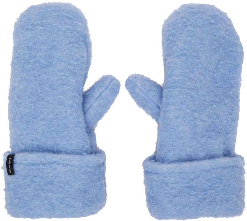 Blue Couple Mittens