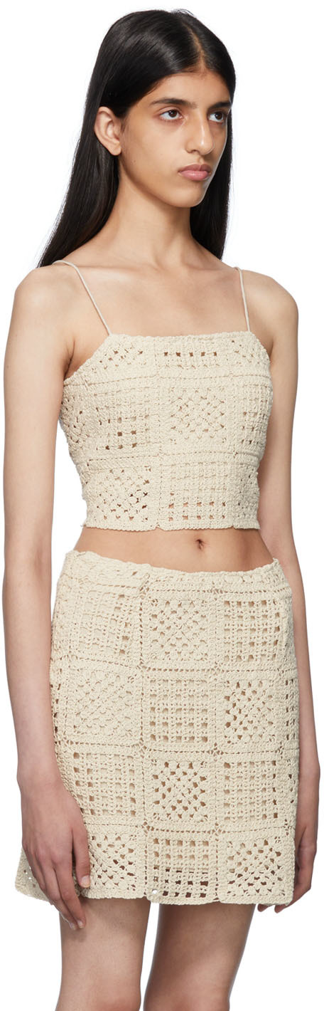 Holzweiler Off-white Britney Tank Top In 1001 Ecru