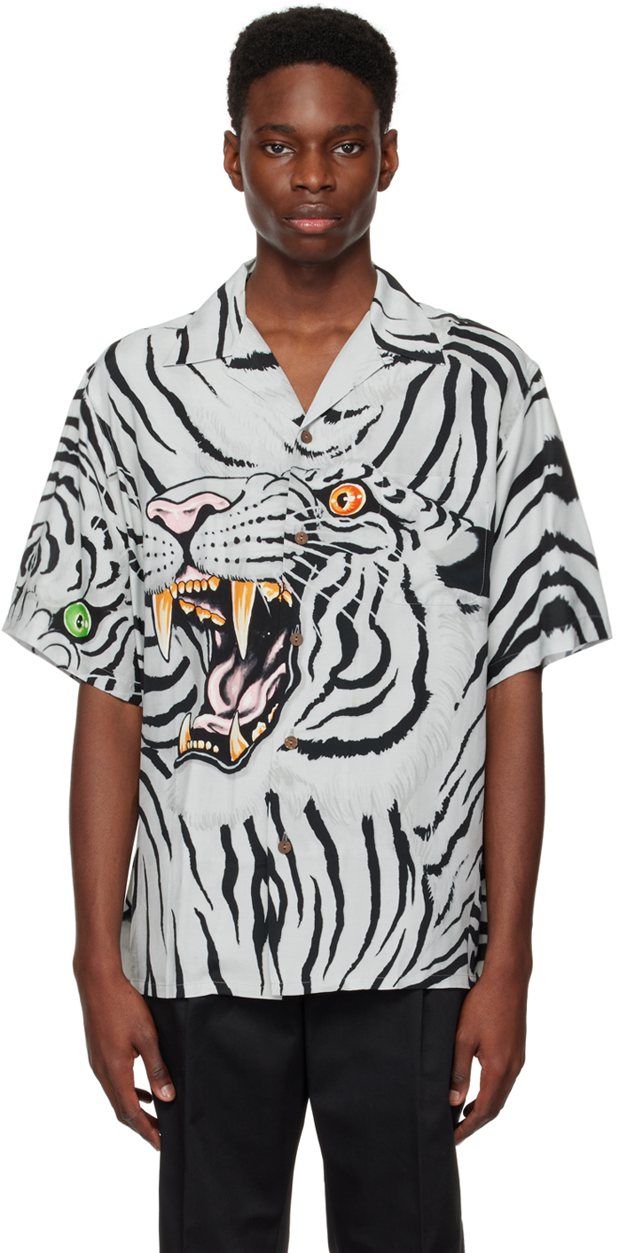 Gray Tim Lehi Edition Shirt by WACKO MARIA on Sale