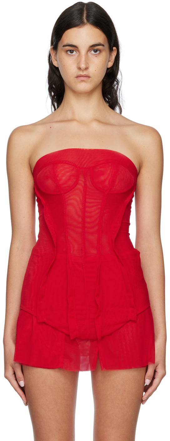 SSENSE Exclusive Red Bustier Camisole