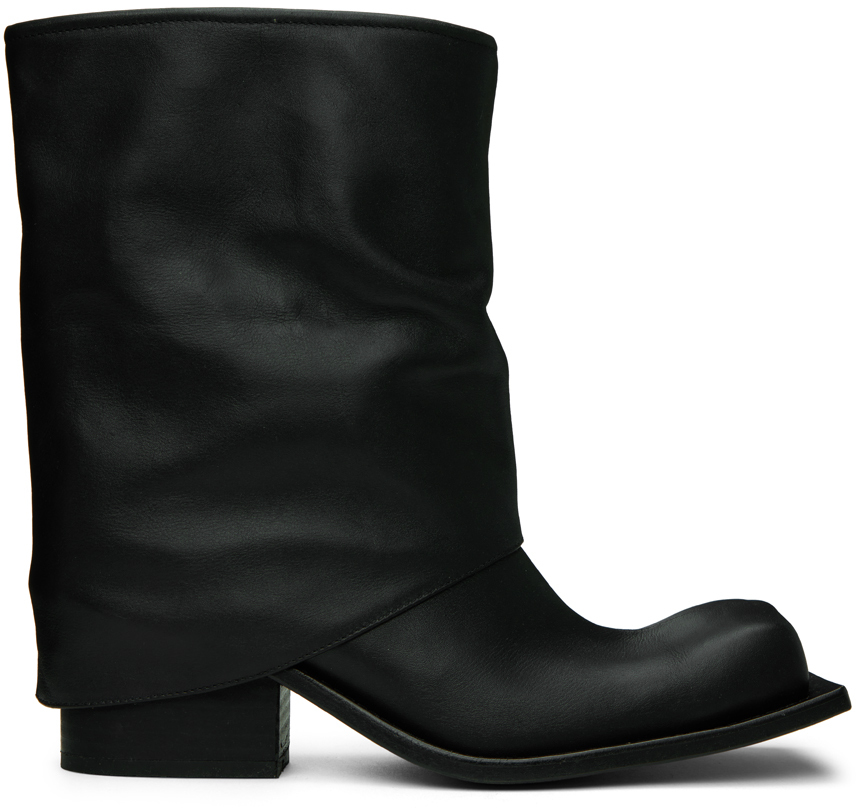 FIDAN NOVRUZOVA Black Cropped Havva Boots