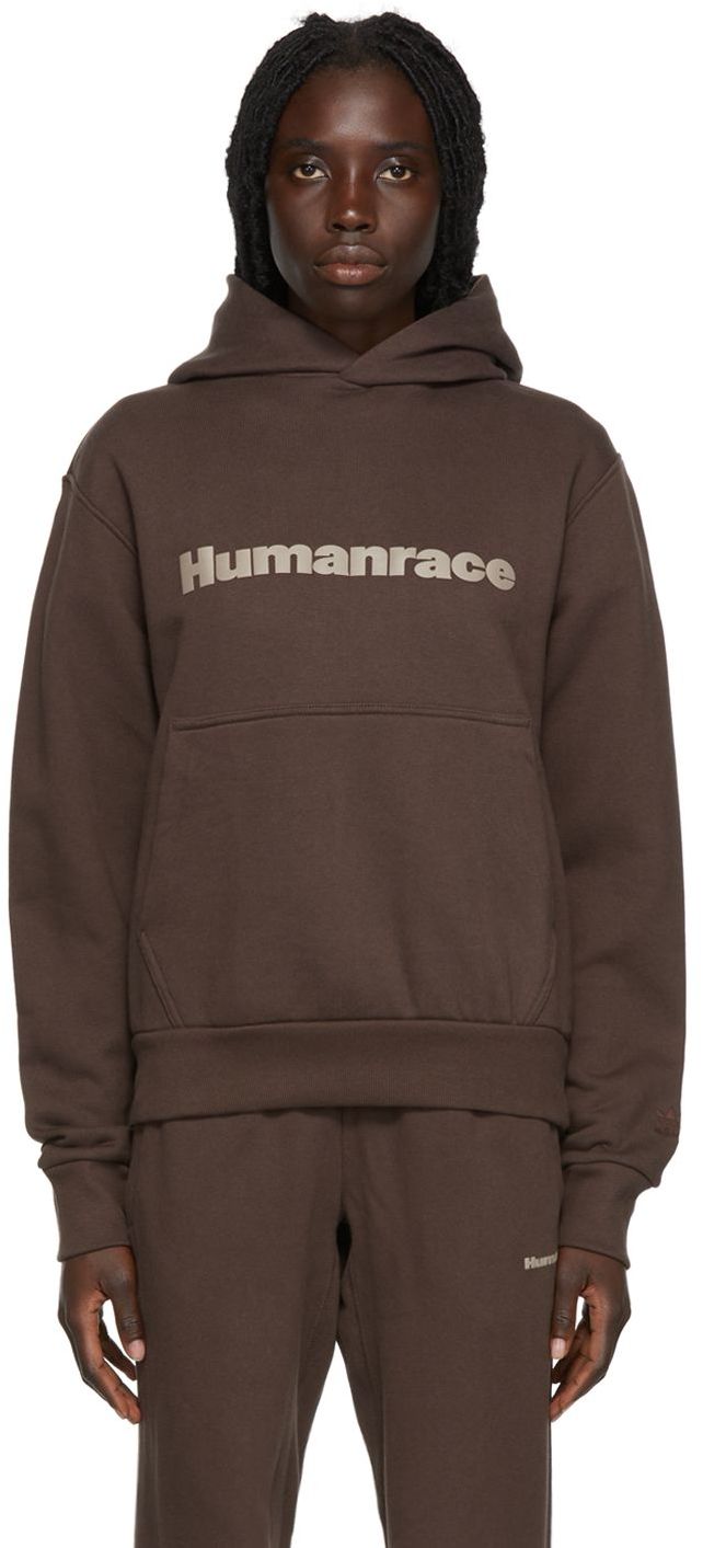 adidas x Humanrace by Pharrell Williams Brown Humanrace Basics Hoodie