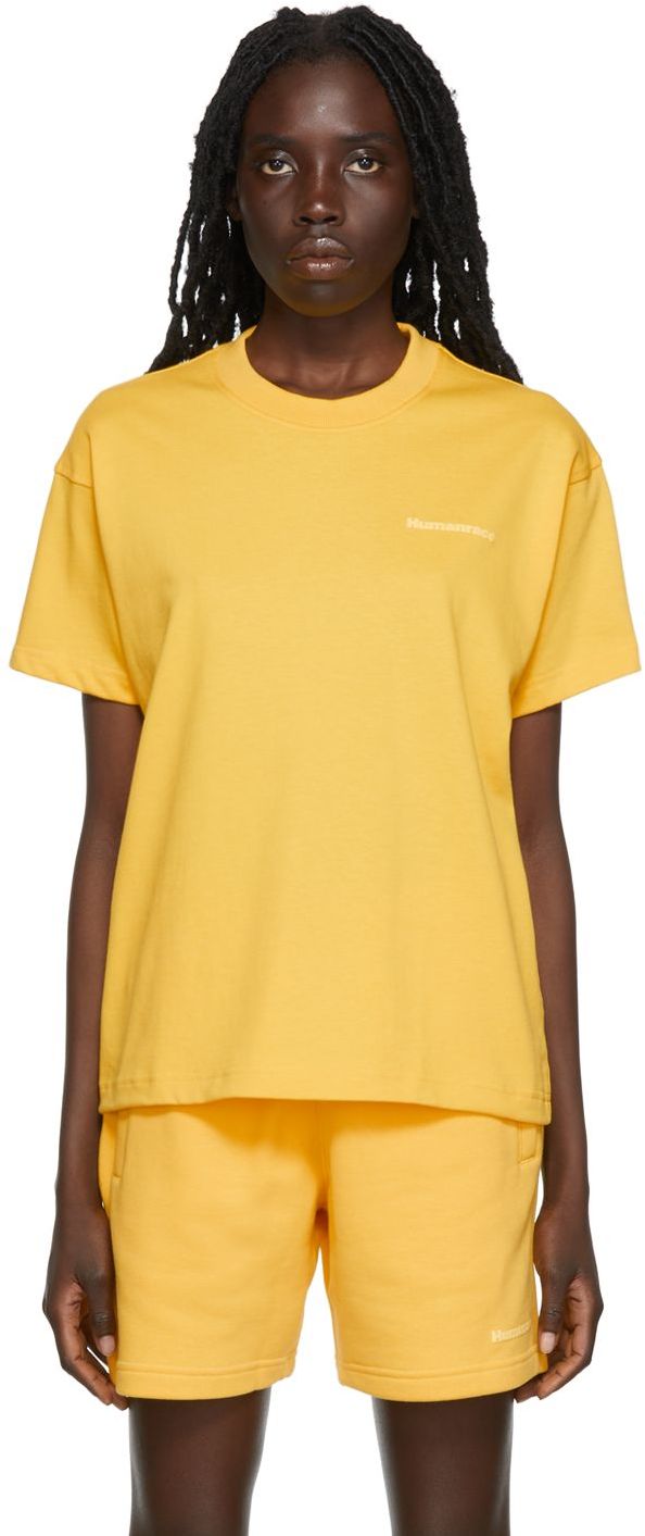 x Humanrace by Williams: Yellow Humanrace Basics T-Shirt | SSENSE