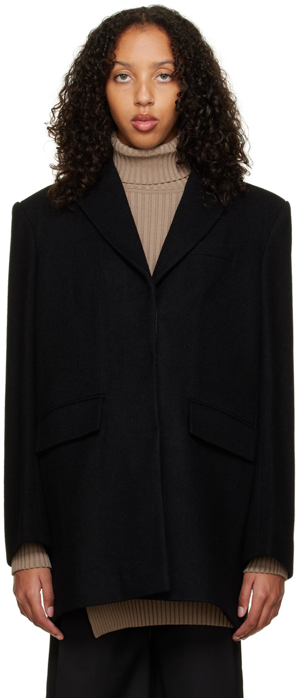 Black Notched Coat