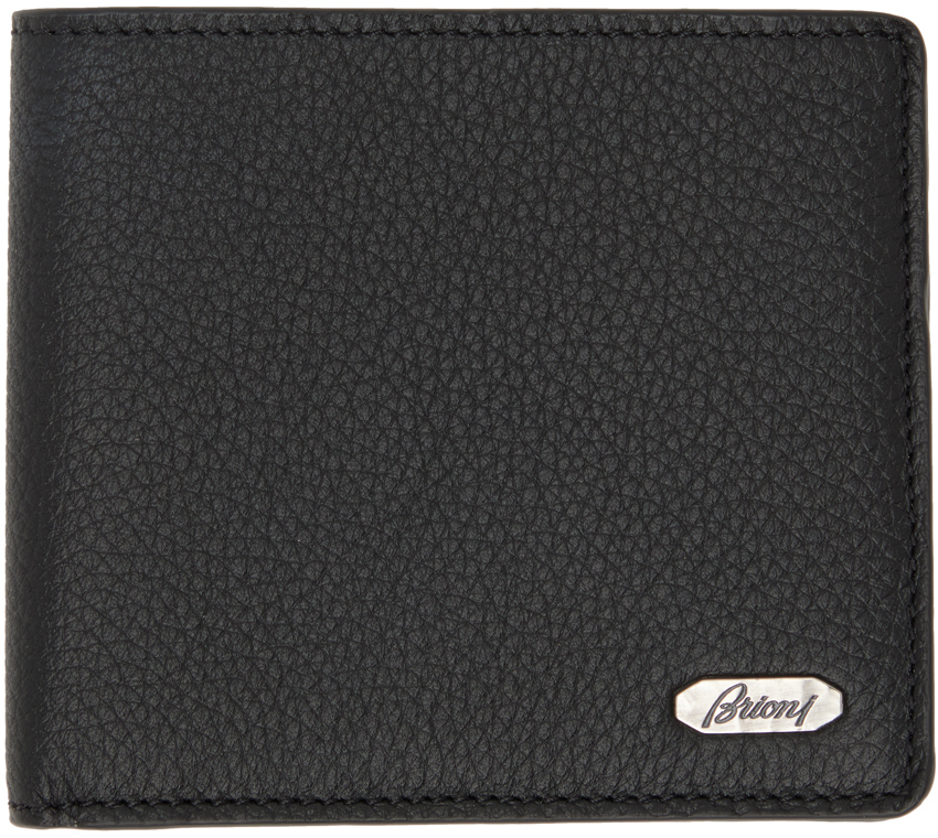 Brioni ブラック レザー 財布