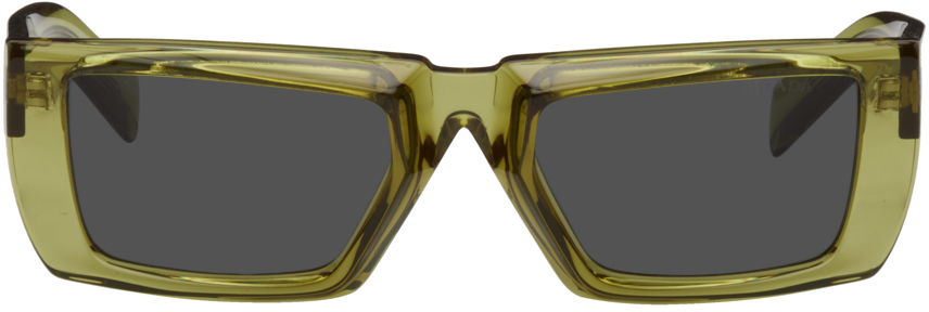 prada glasses green frame