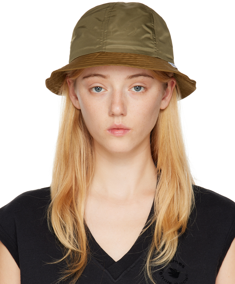 Palmes Khaki Flight Bucket Hat In Olive