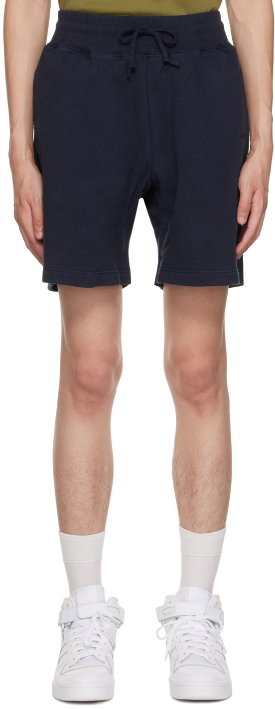 Navy on sale fleece shorts