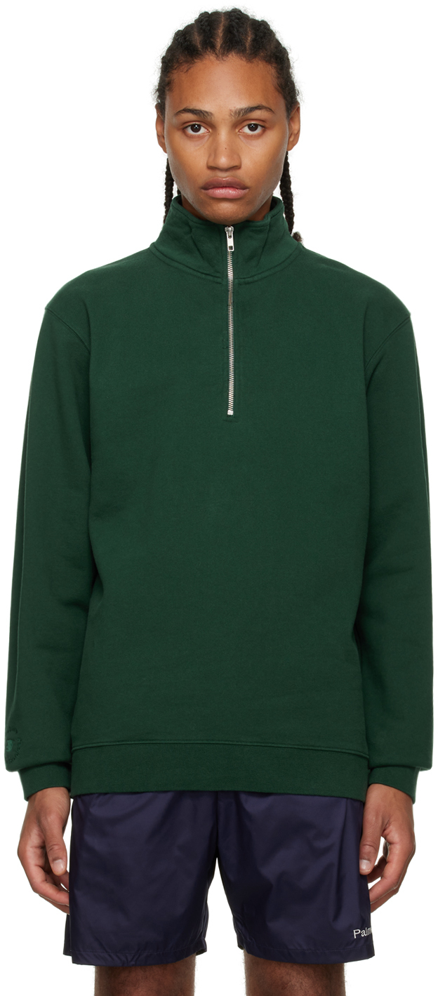 Green Jojo Zip Sweater
