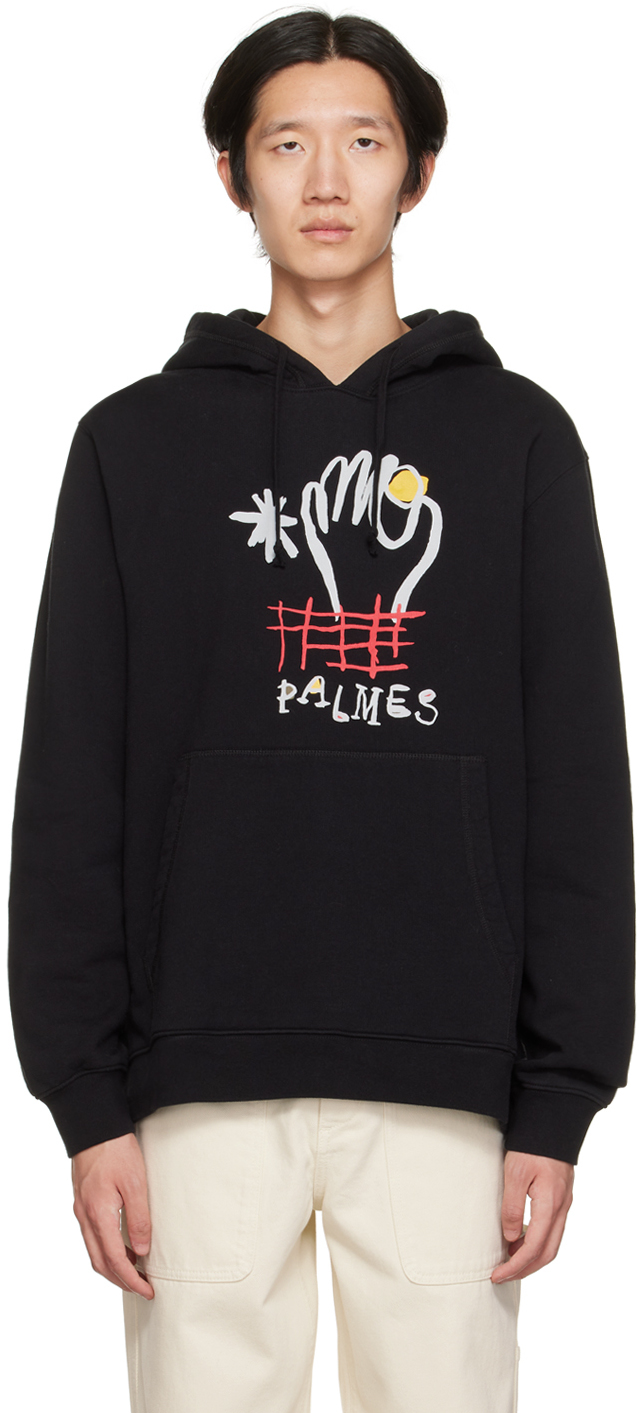 Palmes: Black Mori Hoodie | SSENSE