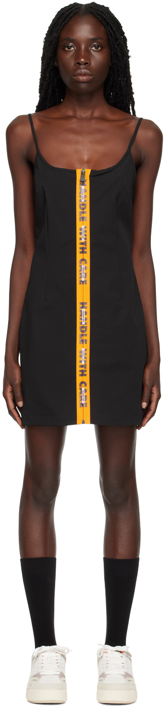 【関税込み】Heron Preston ブラック ストレッチ ミニワンピース Heron Prestonのブラック ストレッチ ミニワンピースがセール中