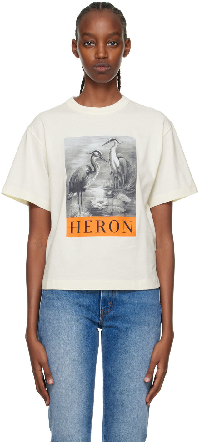 Off-White Heron T-Shirt by Heron Preston on Sale