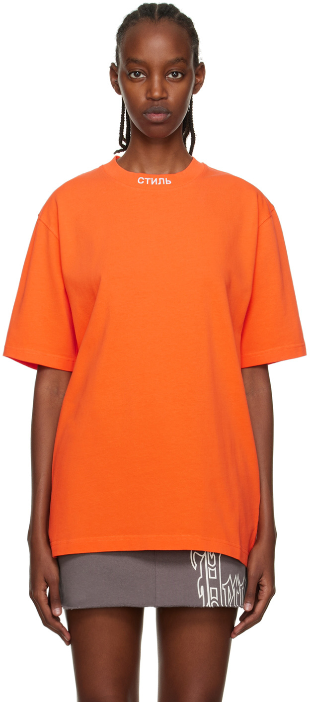 Heron Preston Orange CTNMB T-Shirt