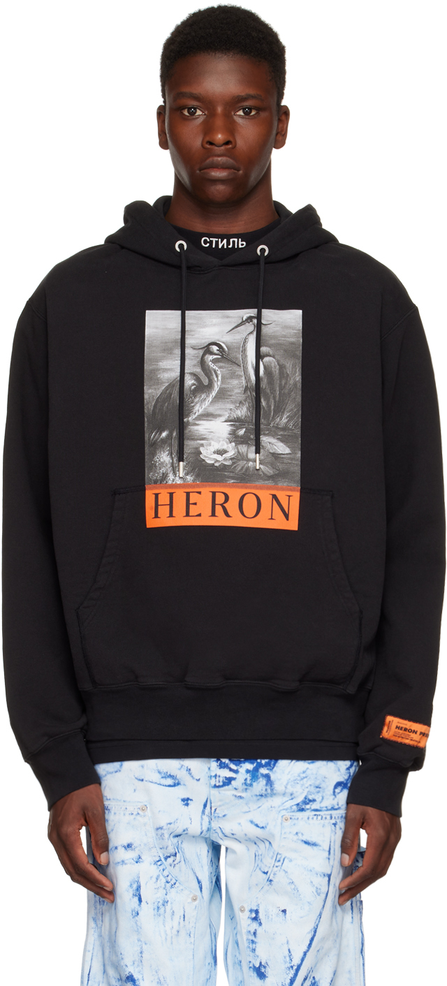 Heron preston black on sale hoodie