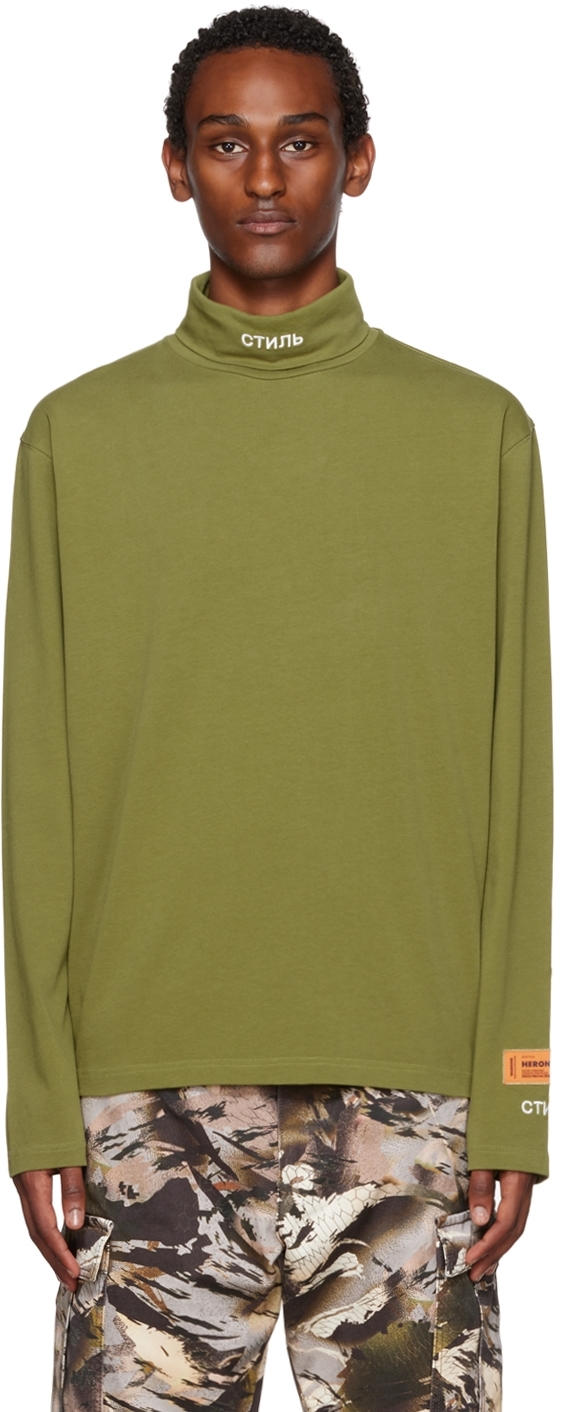 Heron Preston Green Style Long Sleeve T-Shirt