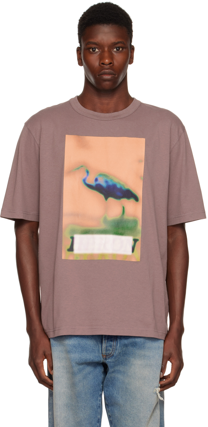 Heron Preston Purple Heron Censored T-Shirt
