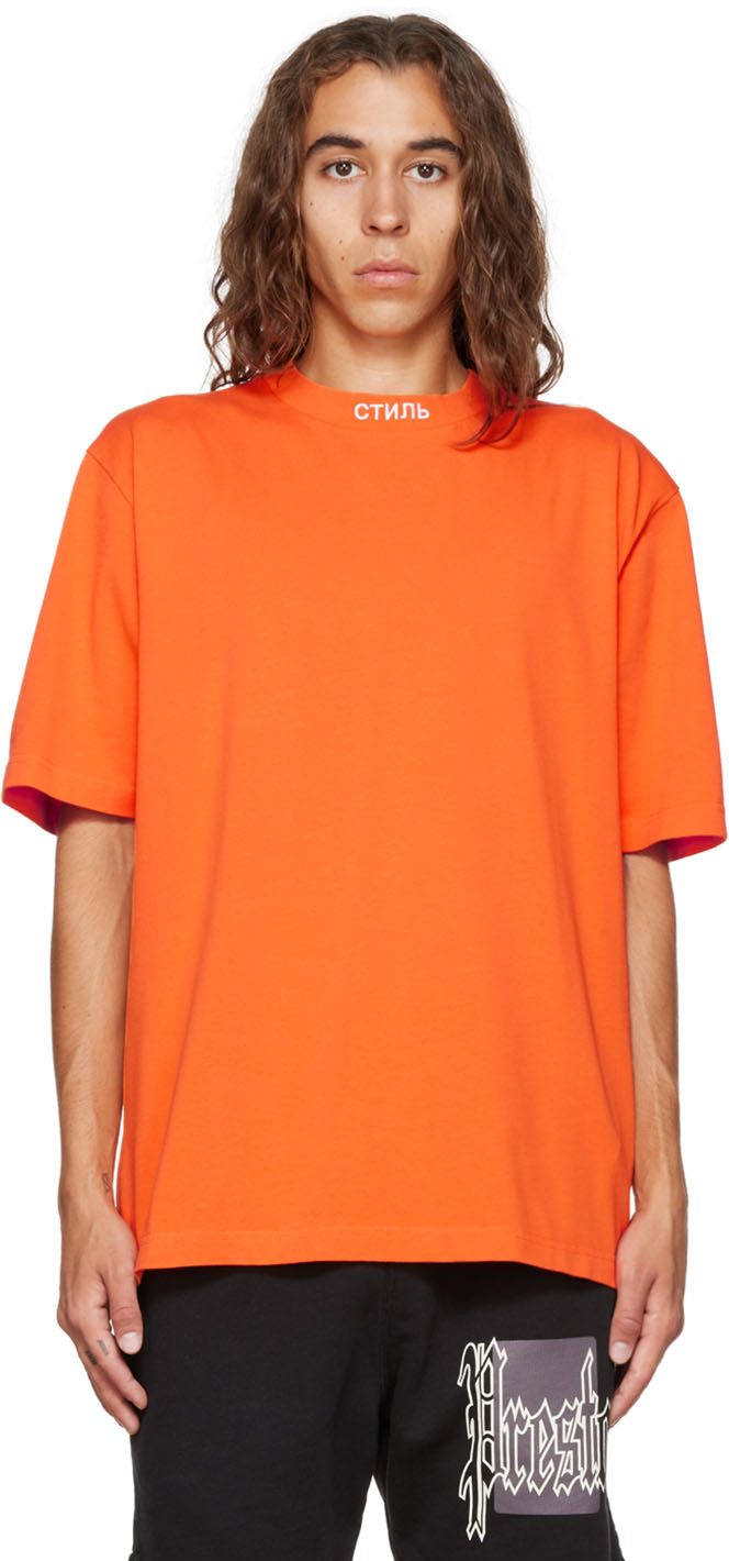 Heron Preston Orange Style T-Shirt