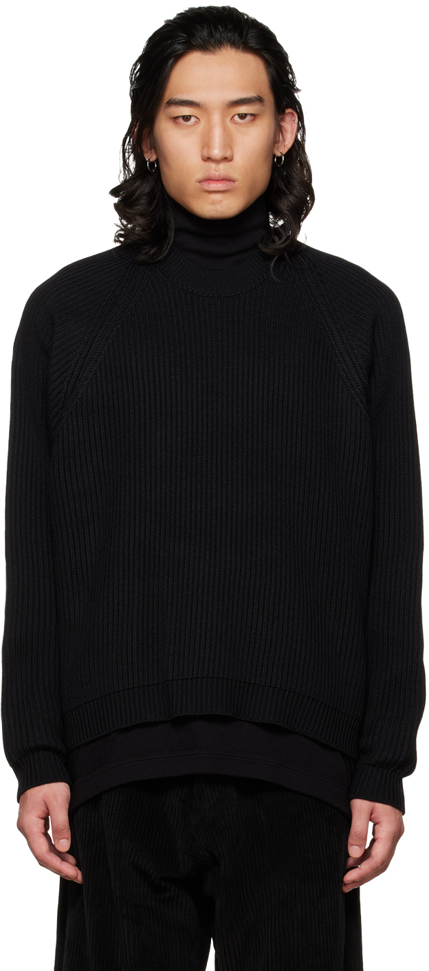 Black O-Project Tennis-Tail Sweater