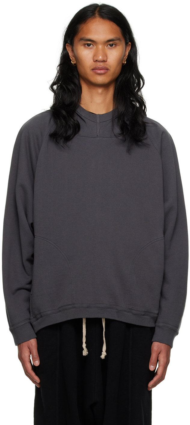 Jan-Jan Van Essche: Gray O-Project Dropped Shoulder Hoodie