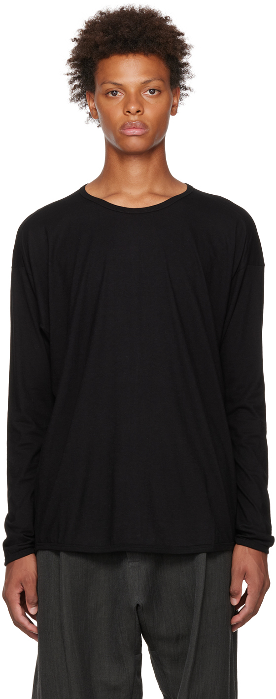 Black #68 Long Sleeve T-Shirt by Jan-Jan Van Essche on Sale