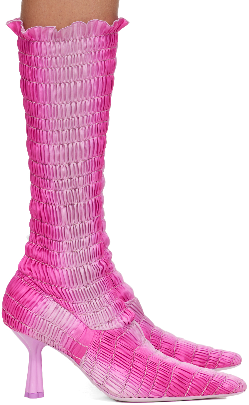 Amy Crookes Pink Lucienne Boots