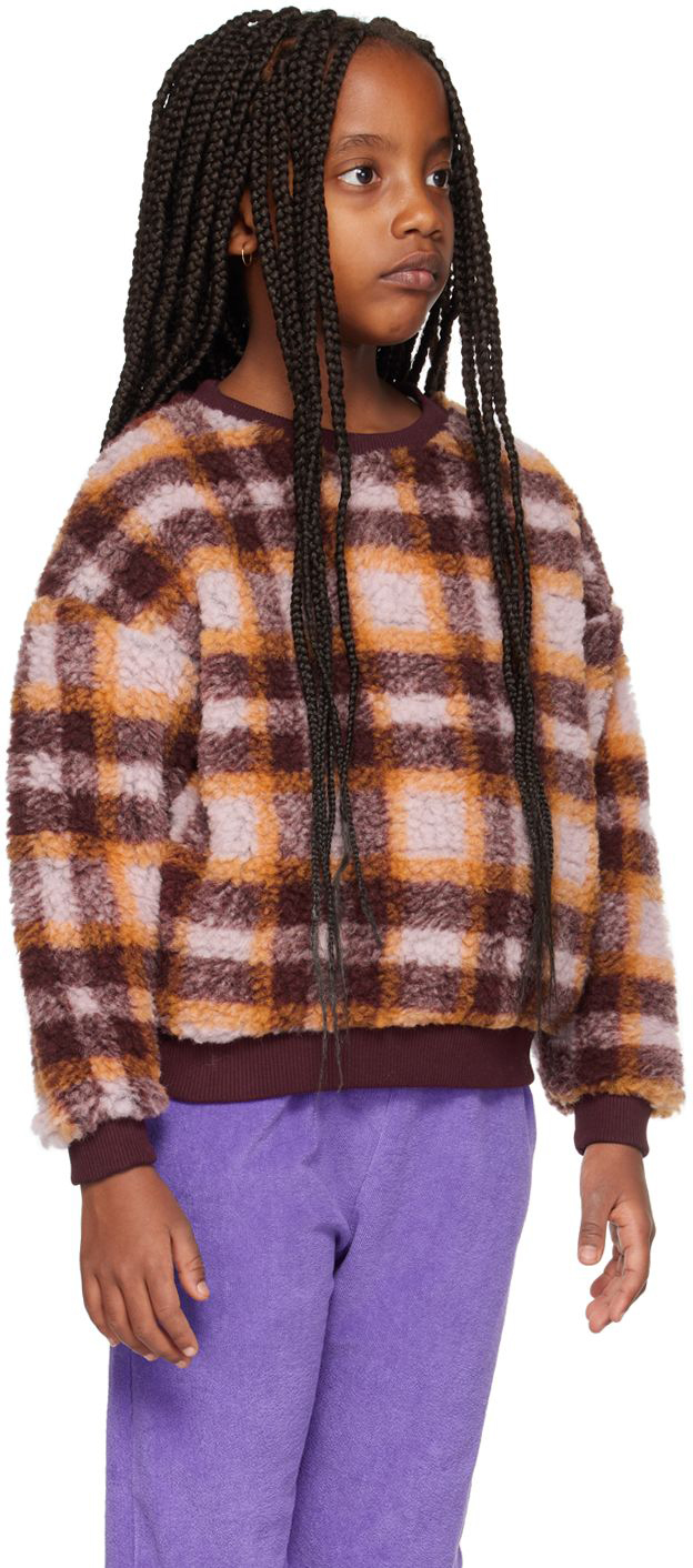Maed For Mini Kids Burgundy Woolly Weasel Sweater