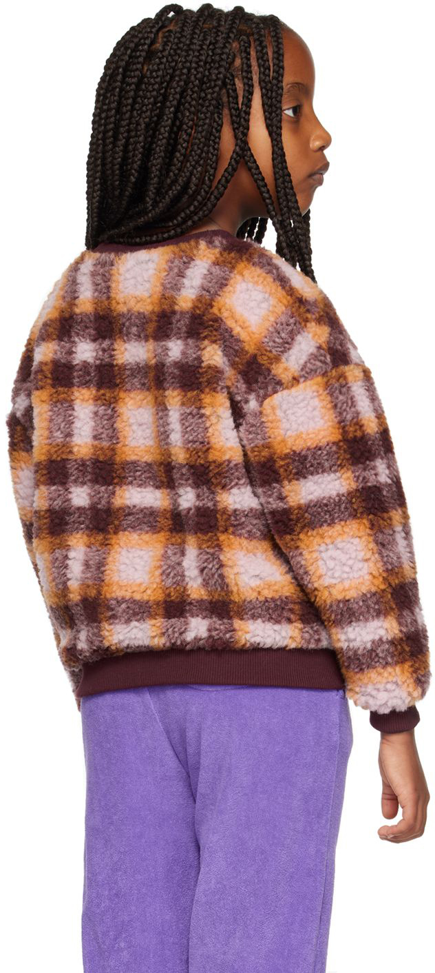 Maed For Mini Kids Burgundy Woolly Weasel Sweater