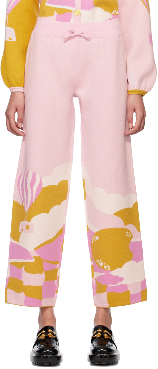 Yellow & Pink Ami Trousers
