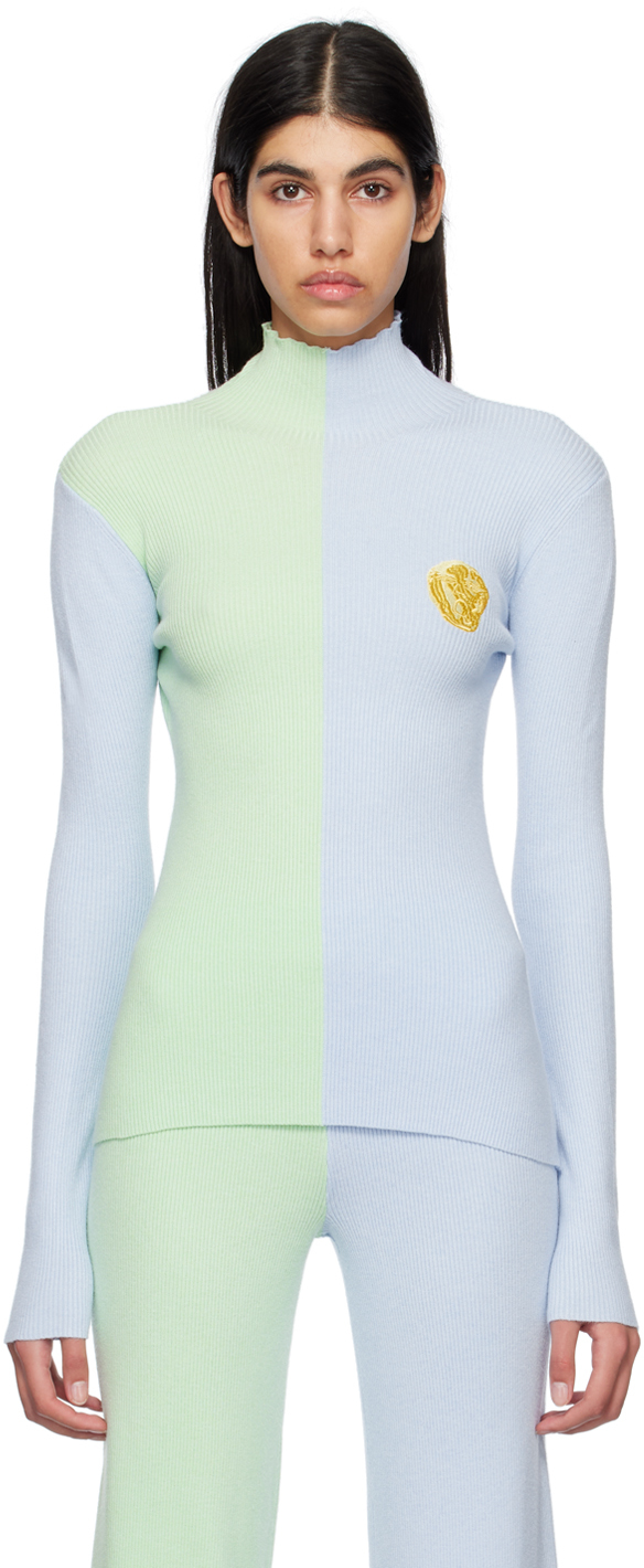 Green & Blue Awa Turtleneck