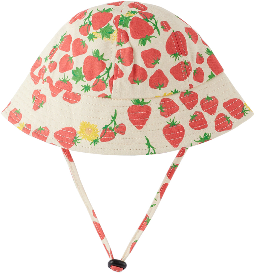 Helmstedt Baby Off-white Strawberry Bucket Hat