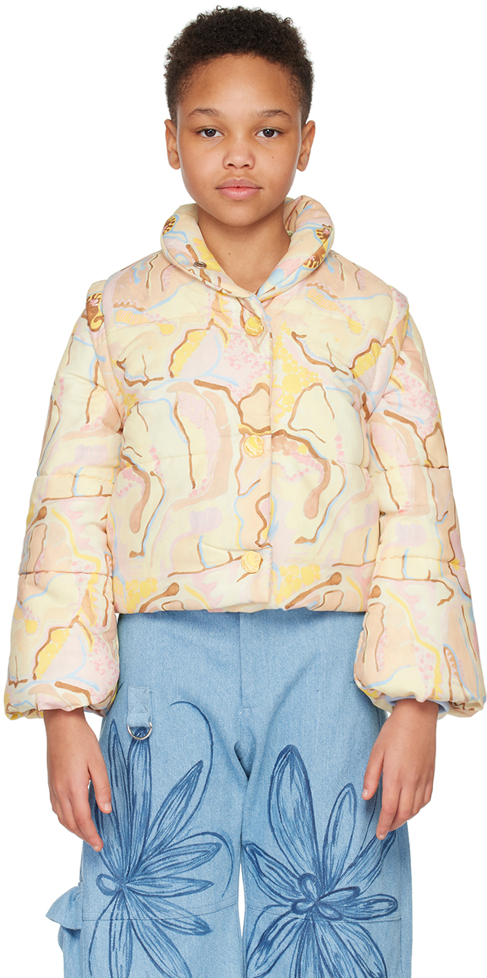 Helmstedt Printed Recycled Puffer Jacket In Multicolor
