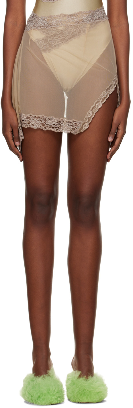 Ssense Femme Vêtements Jupes Mini-jupes Mini-jupe Lindsey brune exclusive à SSENSE 