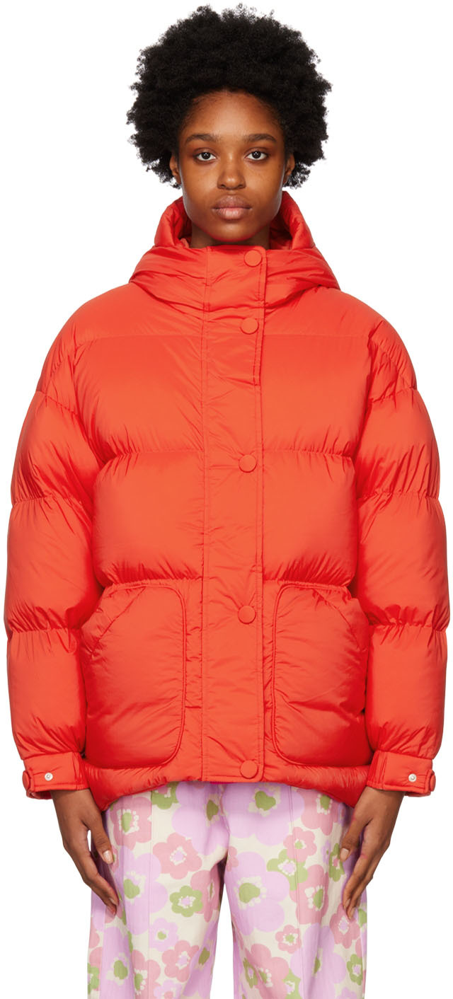 SSENSE Women Clothing Jackets Outdoor Jackets Red Michlin Down Jacket 