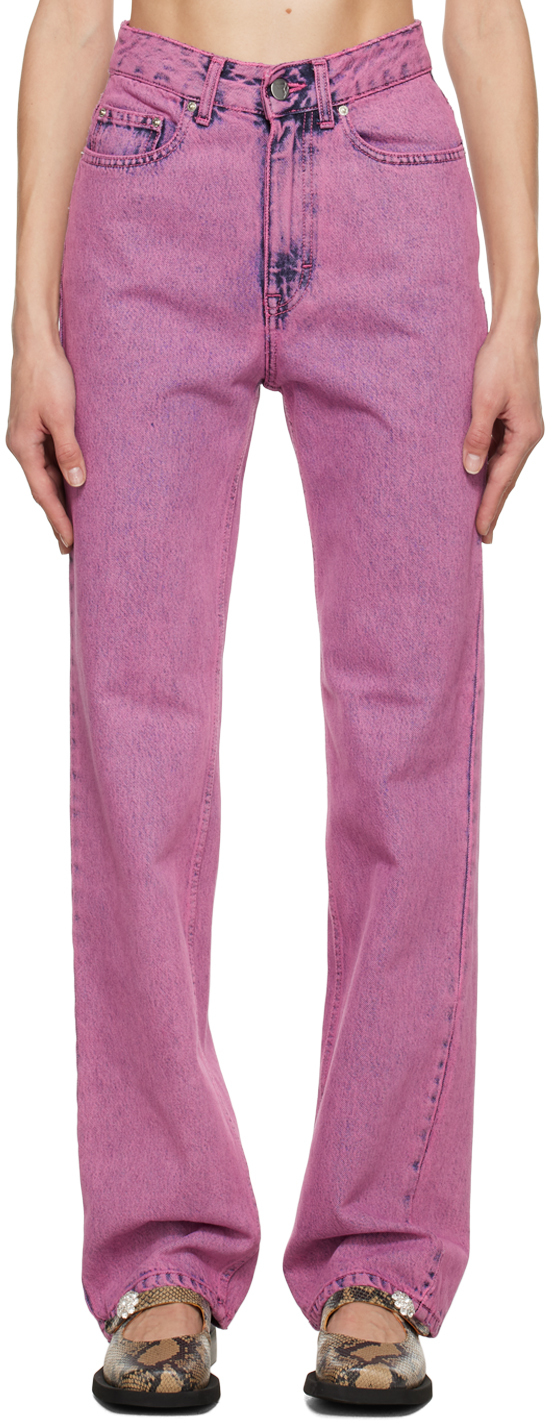 REMAIN Birger Christensen: Purple Lynn Jeans | SSENSE