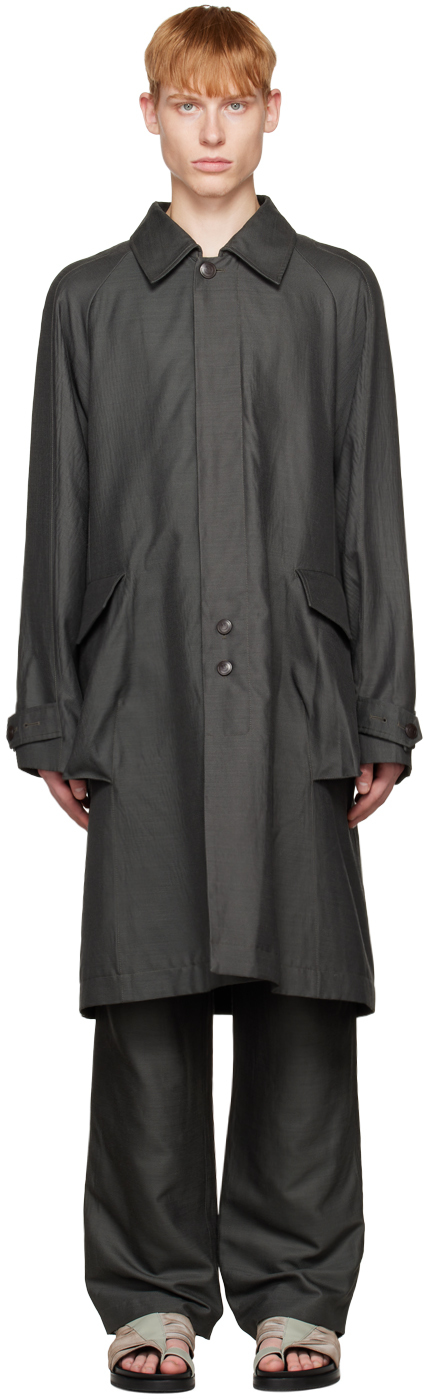 Gray Anakazel Trench Coat