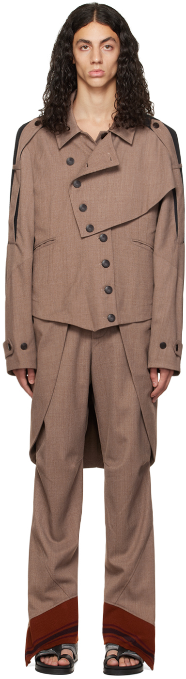 Kiko Kostadinov: Tan Aden Coat | SSENSE