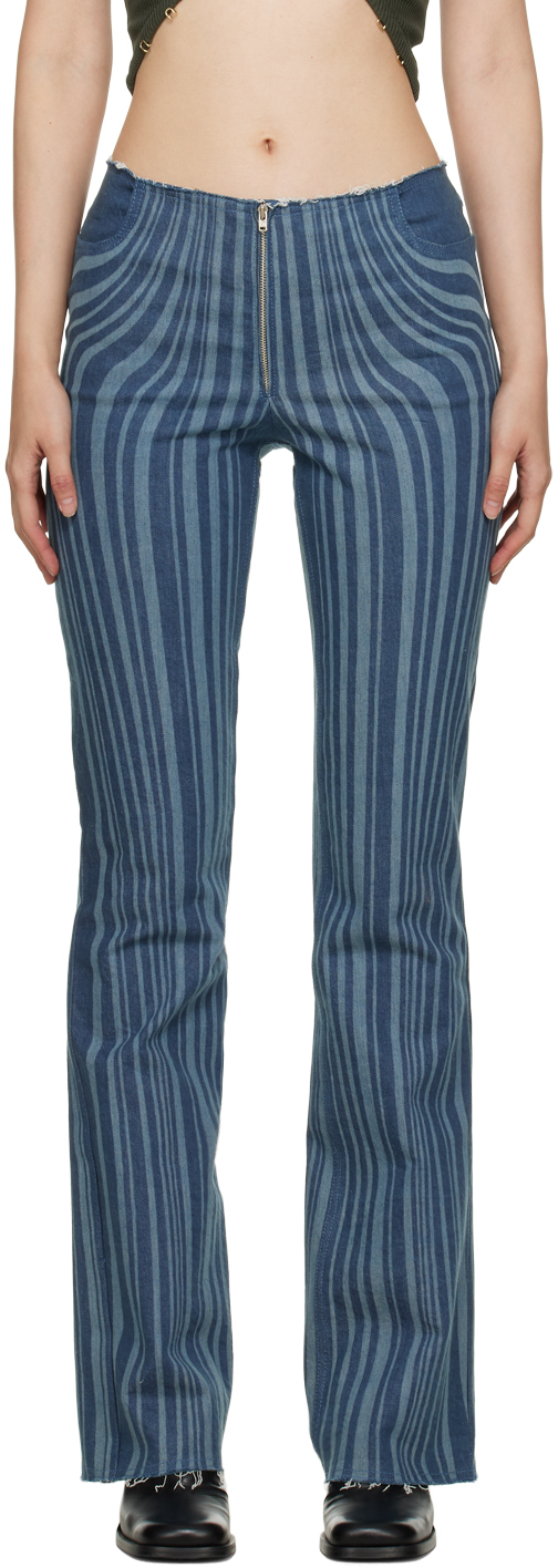 Jean Christopher Kane - Rayures Latérales Embellies - Taille 26 - Skinny - Occasion Très Bon état